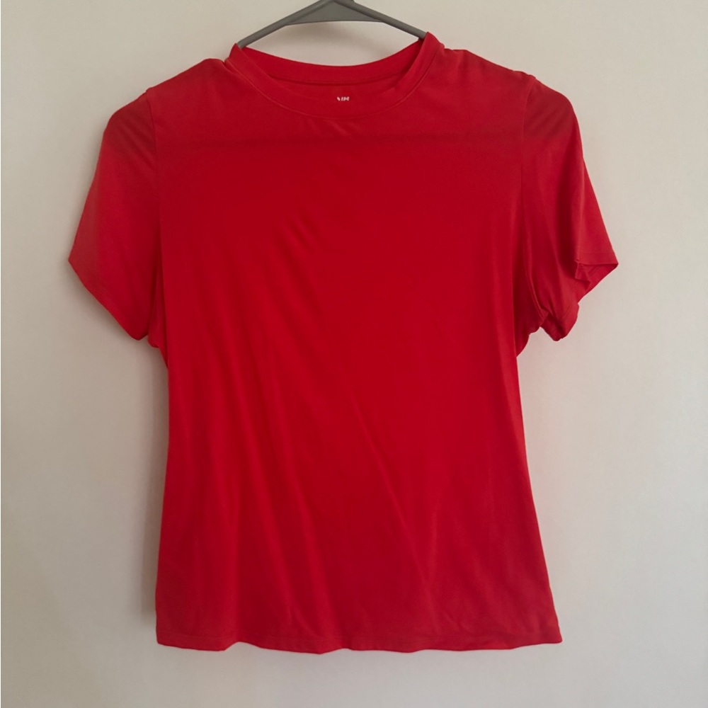 SKIMS Red Fitted Short Sleeve T-Shirt